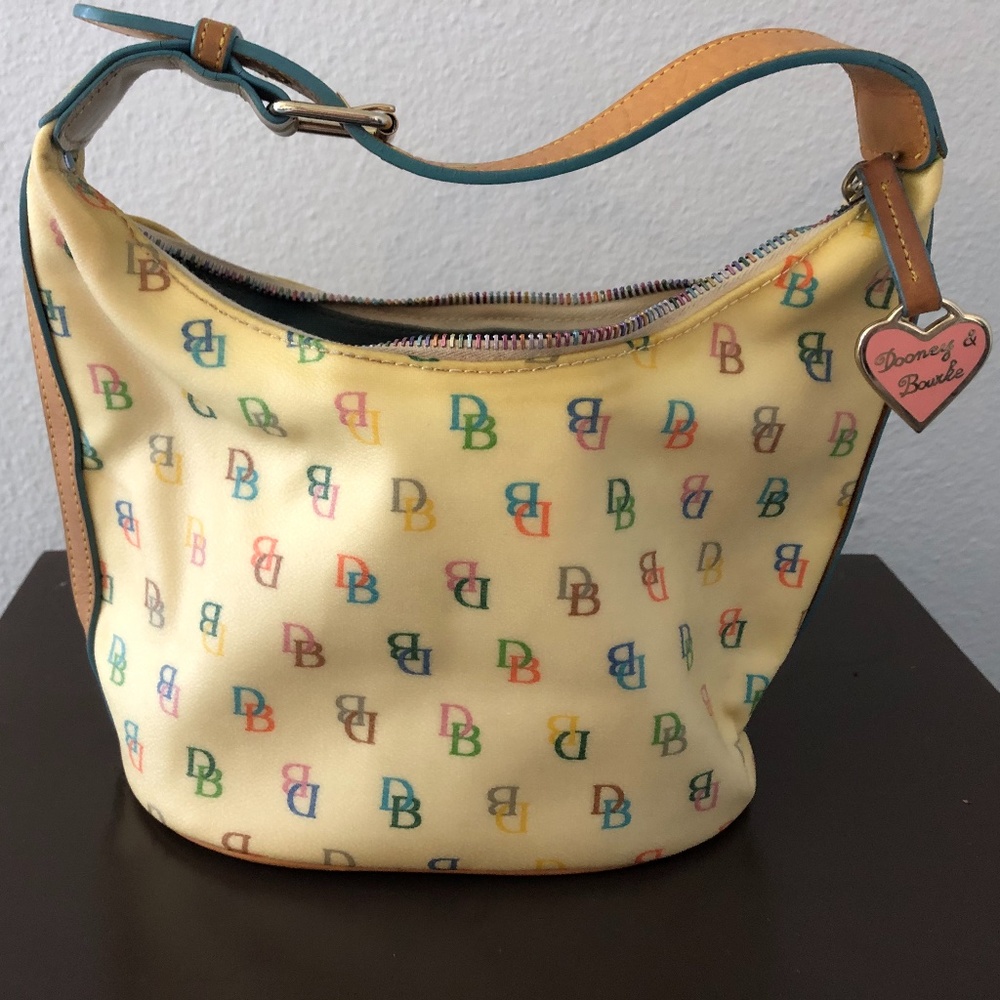 Dooney & Bourke Multi-color Logo Bucket Bag